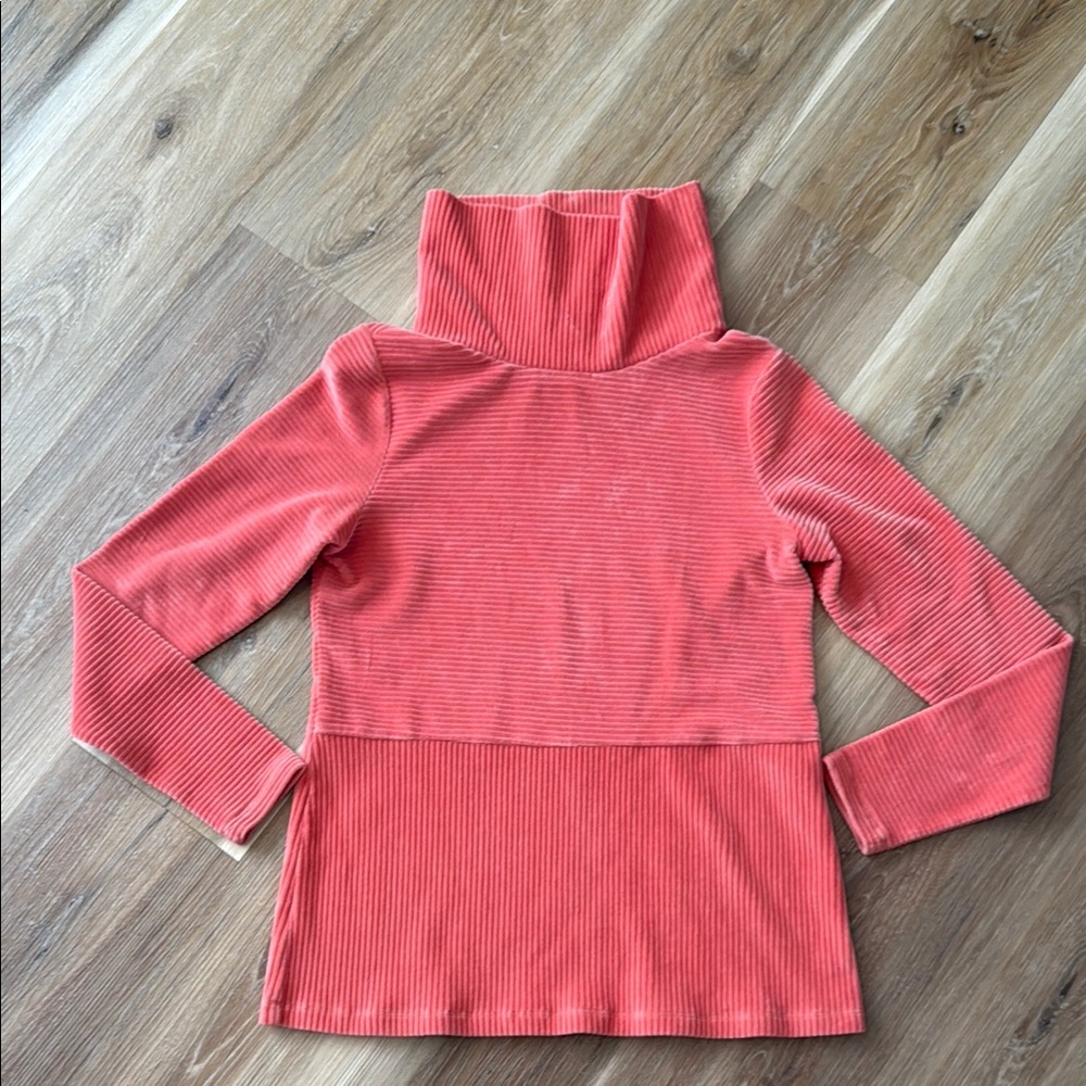 Carve Designs Coral Ribbed Sweater